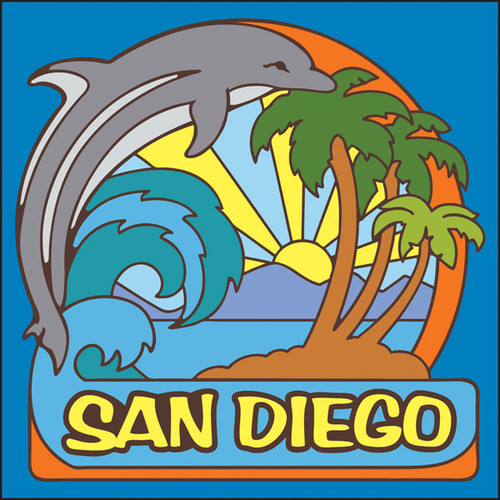 6x6 Tile San Diego Dolphin