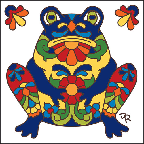 6x6 Tile Talavera Frog 7815W