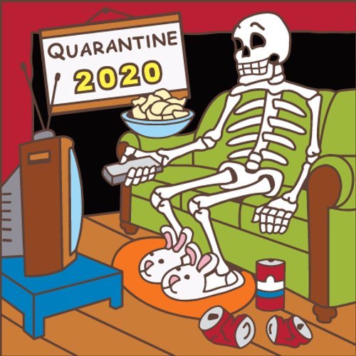 6x6 Tile Day of the Dead 2020 Quarantine Life
