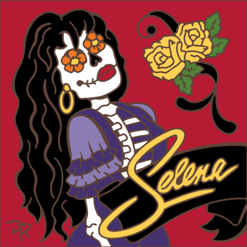 6x6 Tile Day of the Dead Selena