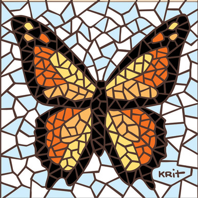  DOITOOL 6 Pcs Butterfly Mosaic Stencil Pantograph