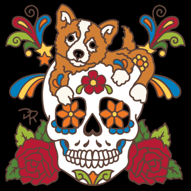 6x12 Tile Sign Day of the Dead Bienvenidos