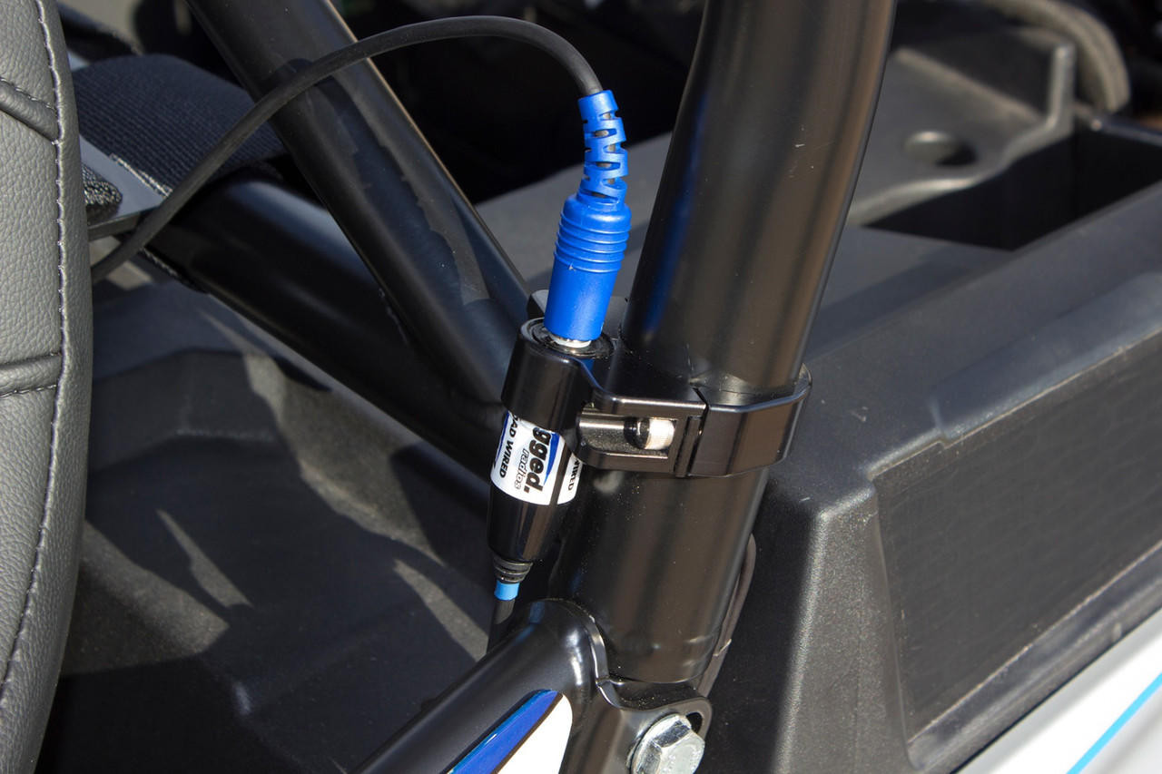 Rugged Radios Dual Nexus Jack Mount & Headset Hanger – 1.75in Bar Mount – Black