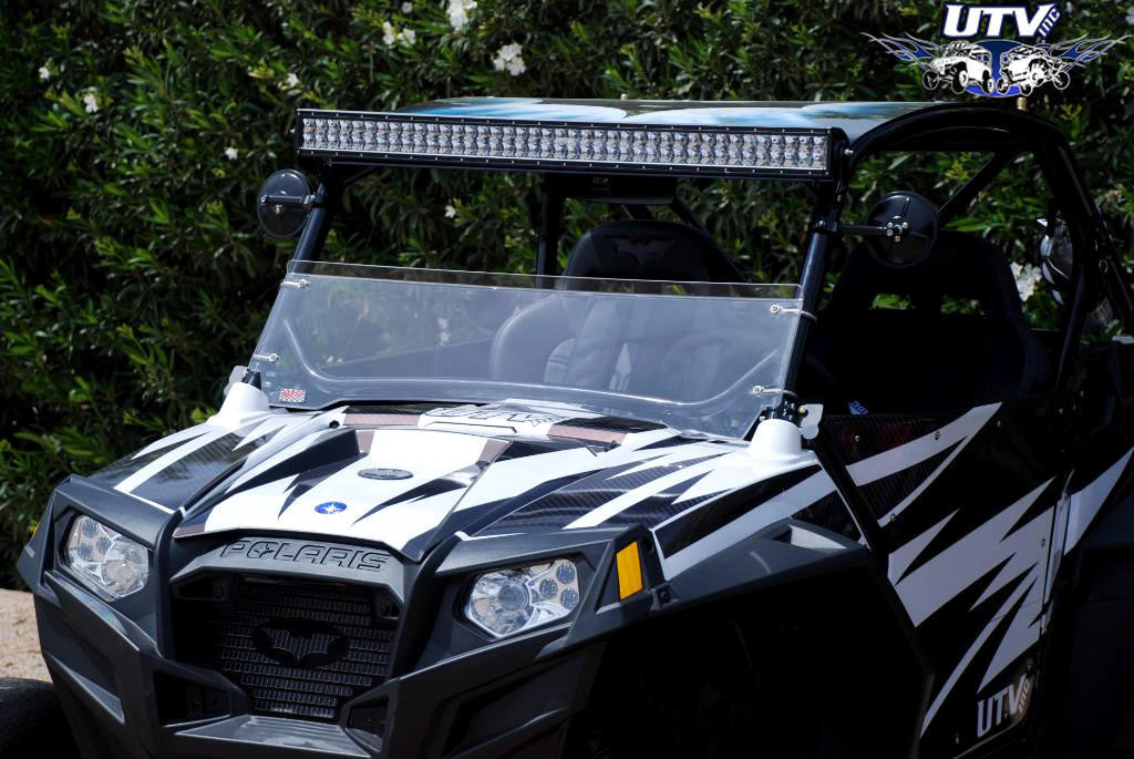 Polaris RZR Lexan Clamp On Half Windshield UTV Inc.