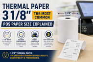 Thermal Paper 3 1/8": The Most Common POS Paper Size Explained