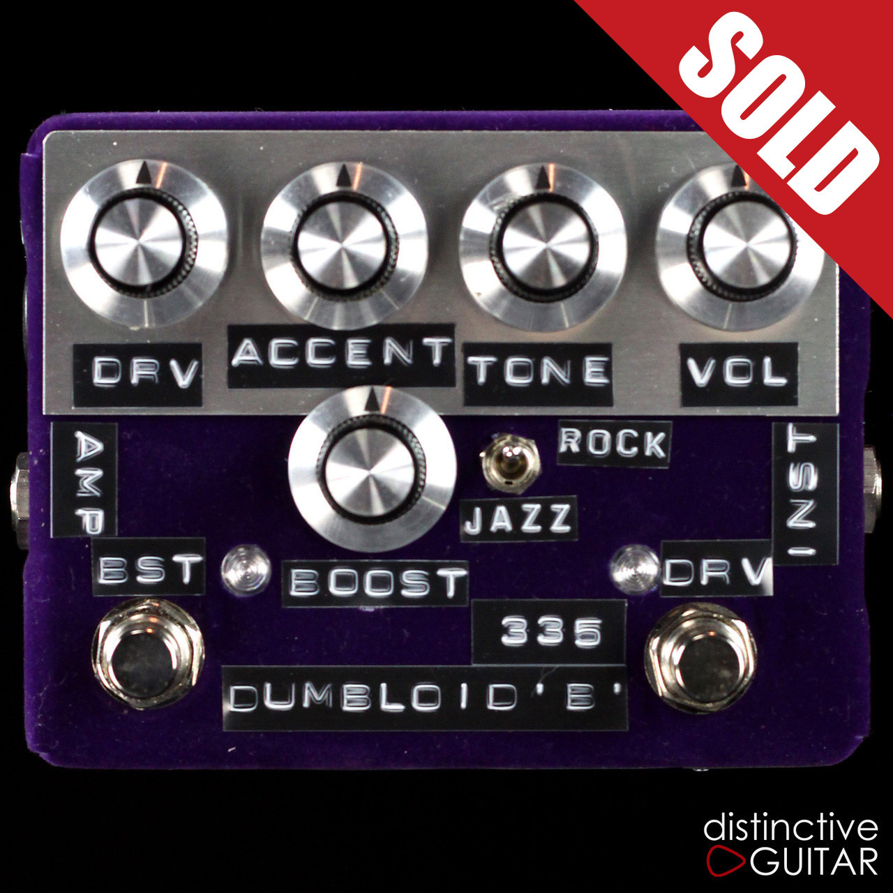 Shin's Music / Dumbloid Effects 335 w/ Boost Overdrive Purple Velvet