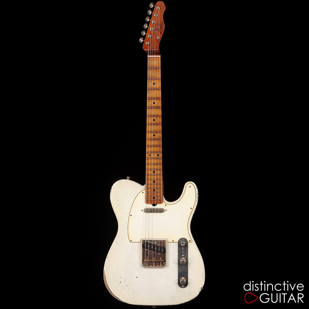 Palir Titan Aged White Relic Telecaster - distinctiveguitar