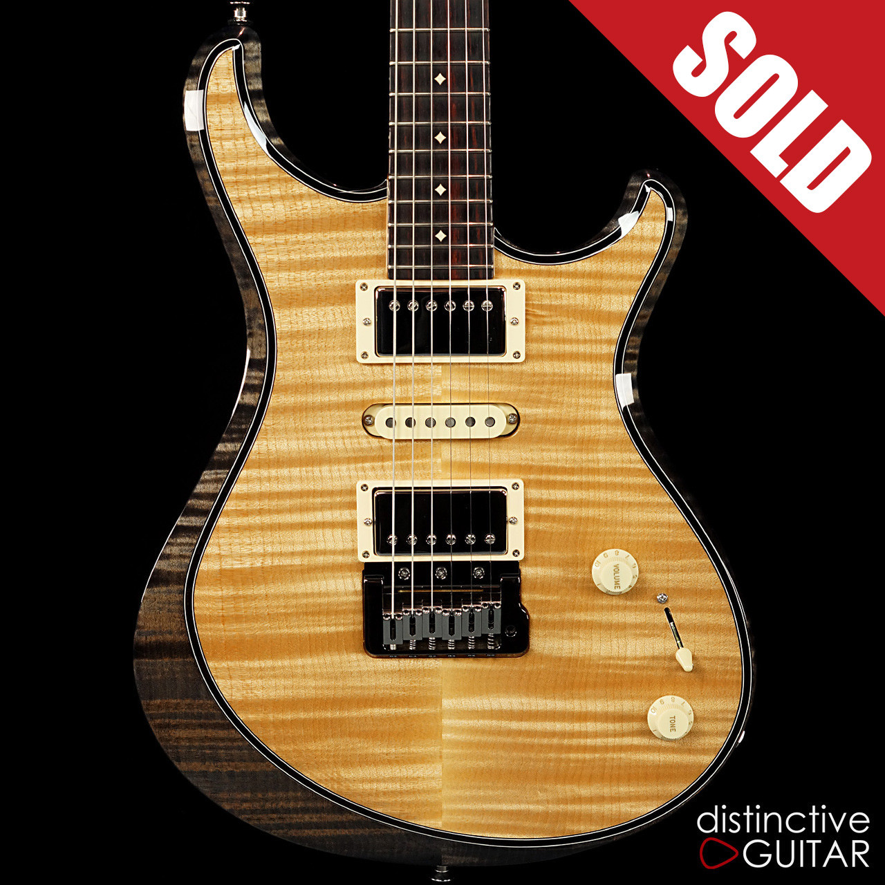 Knaggs Severn T2 HSH Double Purf Onyx/Natural - distinctiveguitar