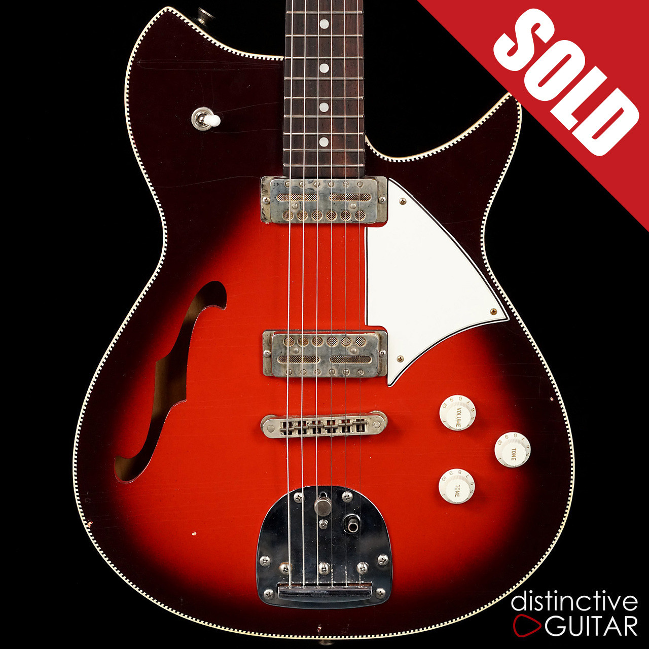 Fano Alt de Facto RB6 Thinline Red Burst Light Relic