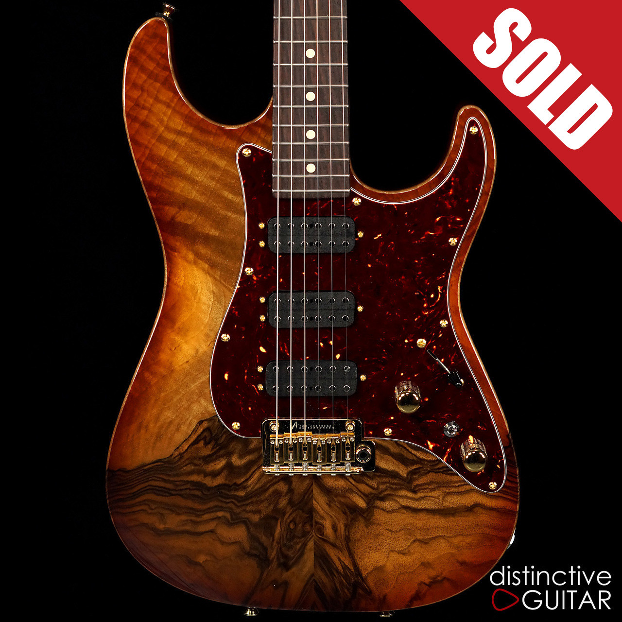 Tom Anderson Drop Top Classic Hollow Honey Burst Shaded Edge