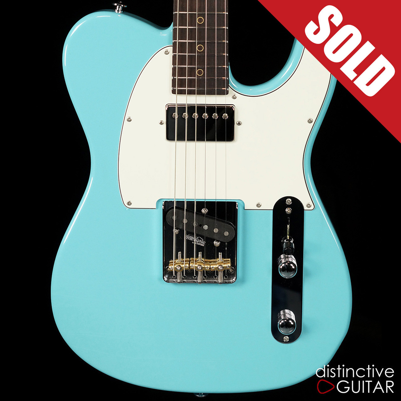 Suhr Classic T Antique Roasted Recovered Sinker Maple #16 Daphne Blue