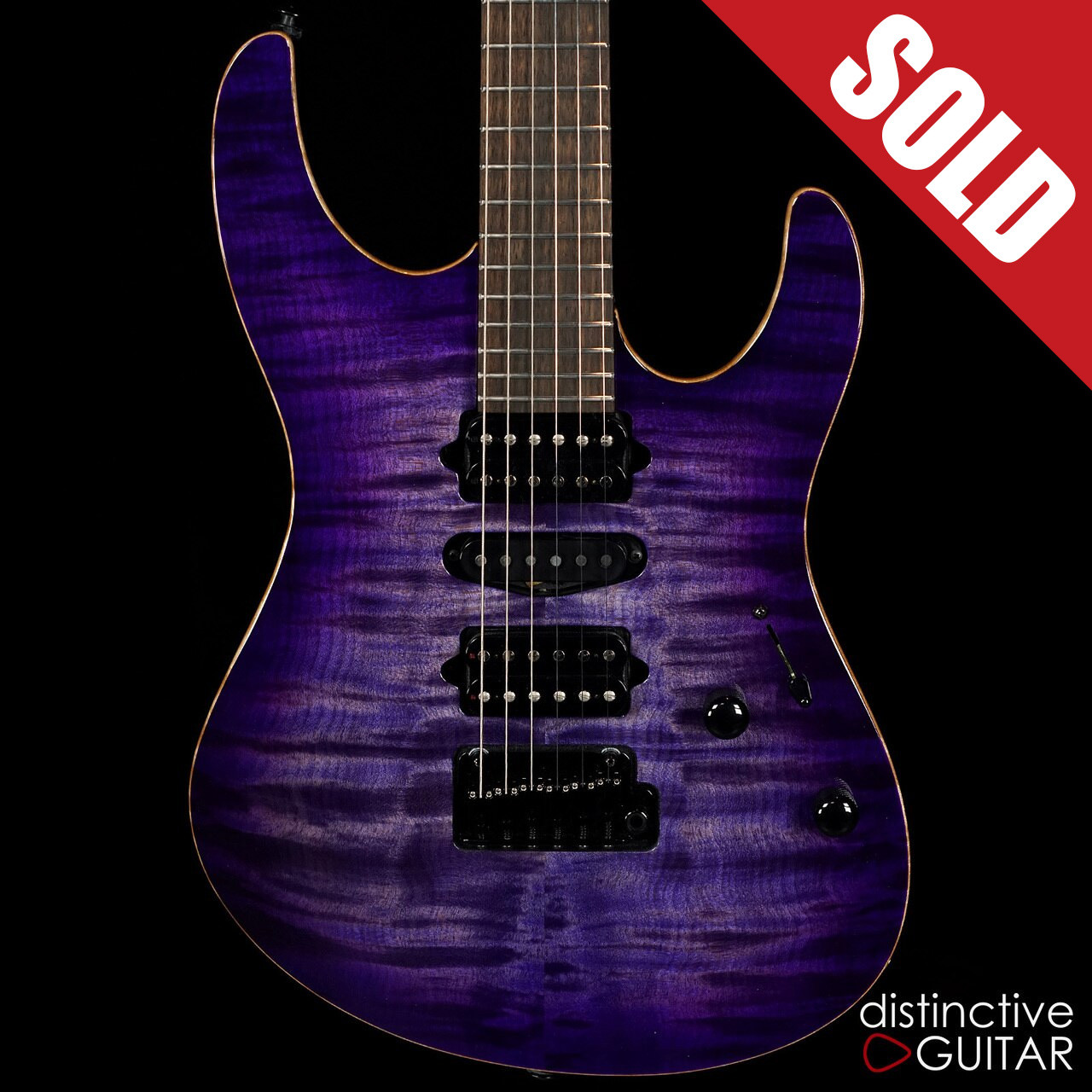 guitar purple burst