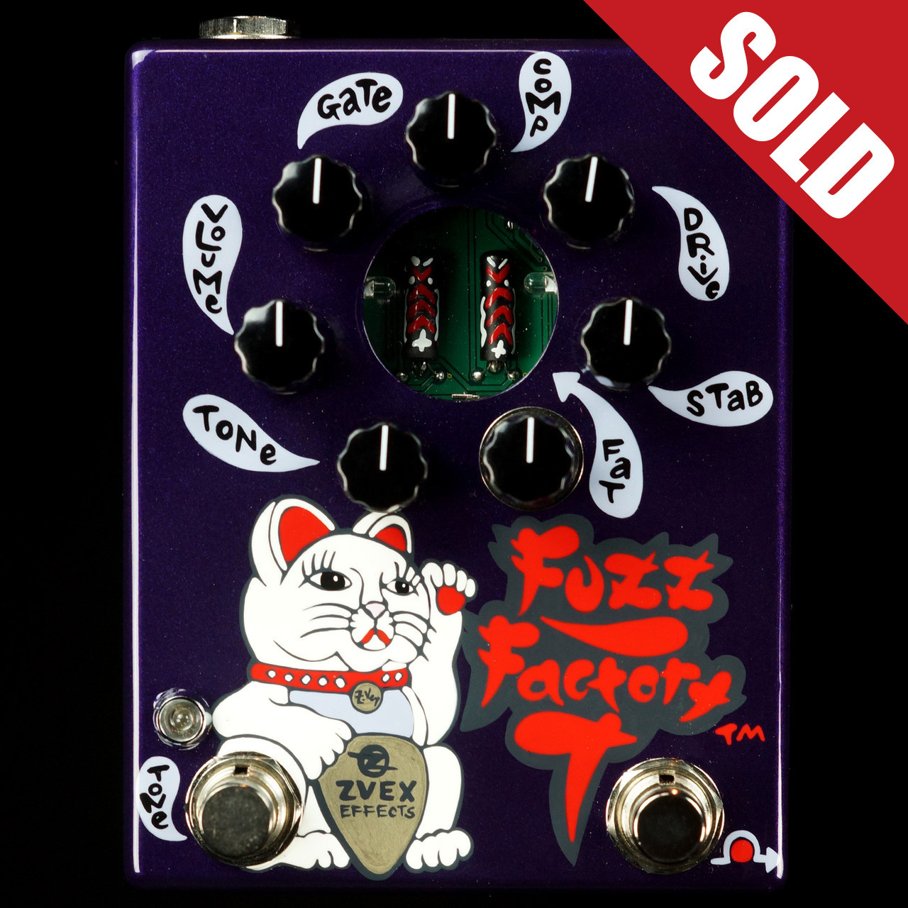 Zvex Hand Painted Fuzz Factory 7 Purple