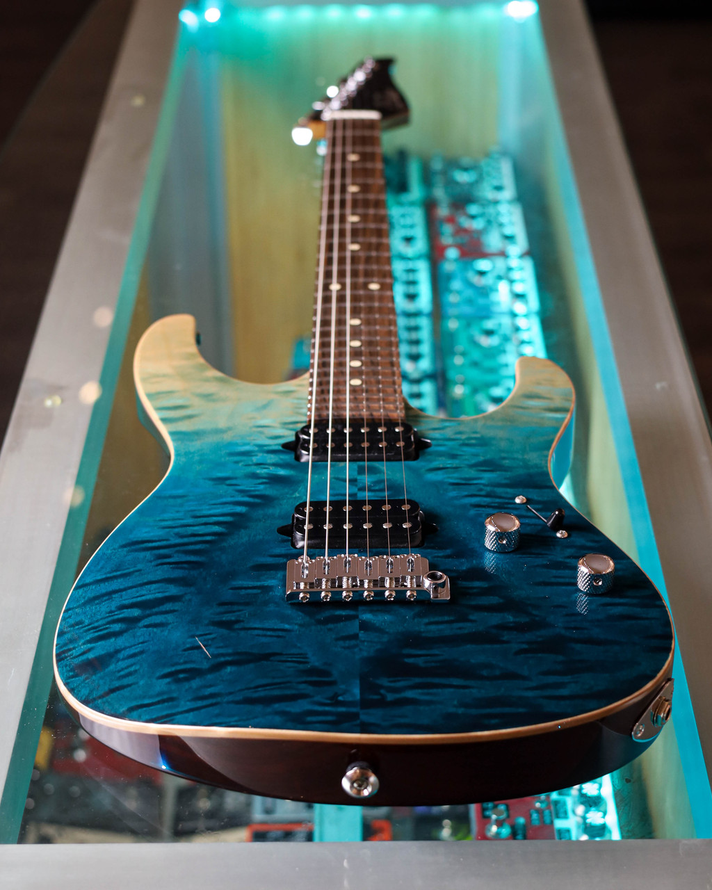 SUHR MODERN SET-NECK LE - TEAL FADE | eBay