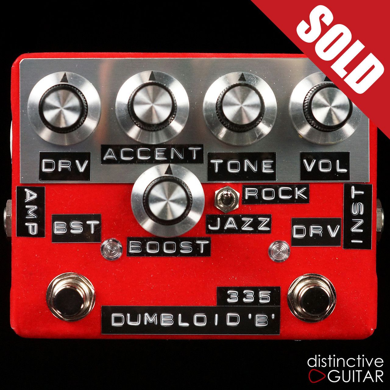 Shin's Music / Dumbloid 335 Special Overdrive W/ Boost Red Velvet