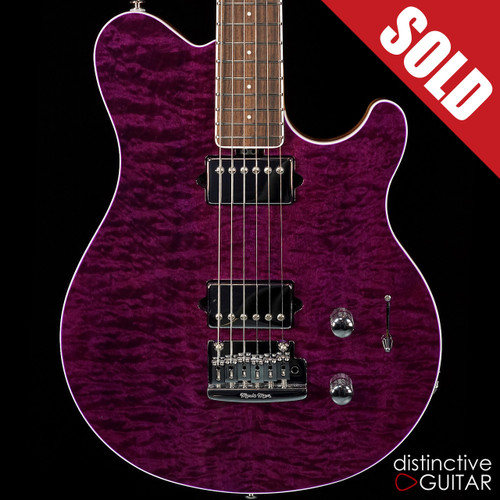 Ernie Ball Music Man Axis Super Sport BFR #3-Trans Black