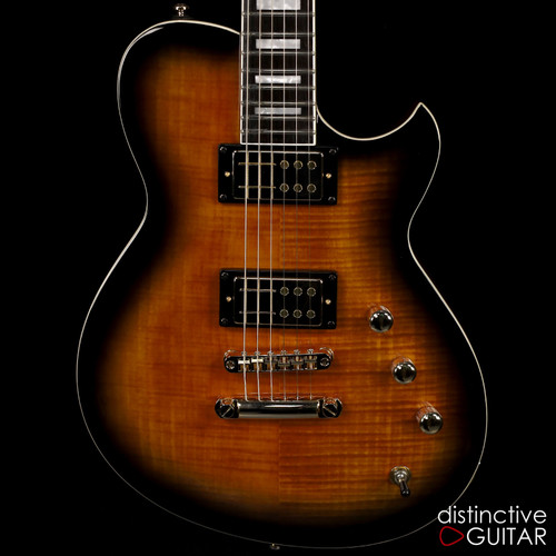Reverend Roundhouse RA Flame Maple - Coffee Burst Reverend Roundhouse RA Flame Maple - Coffee Burst