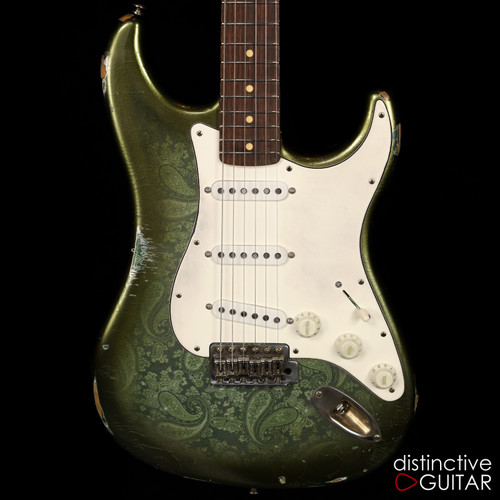 LSL Saticoy SSS - Sherwood Green Burst Over Green Paisley