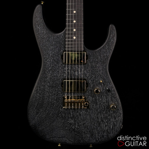 Tom Anderson Arc Angel Player - Satin Black w/ White Dog Hair