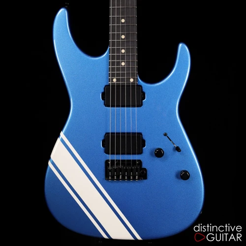 Tom Anderson Angel Player - Lake Placid Blue w/ White Racing Stripe 