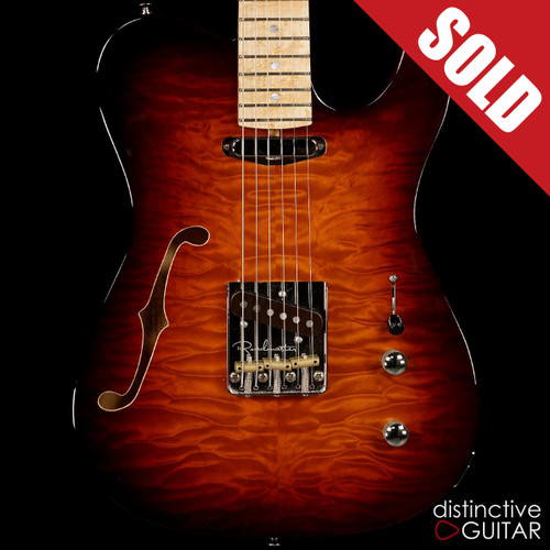 Fibenare Roadmaster '56 Thinline NAMM Blue Burst Quilt