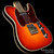 Red Rocket Atomic Telecaster Sunburst