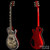 Knaggs SSC Steve Stevens Signature T1 Charcoal Burst / Red Sparkle Back Knaggs SSC Steve Stevens Signature T1 Charcoal Burst / Red Sparkle Back