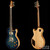 Fibenare Basic Jazz Blue Tortoise Burl NAMM Showpiece Fibenare Basic Jazz Blue Tortoise Burl NAMM Showpiece