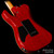 Tom Anderson Hollow Cobra Shorty Cajun Red Quilt Tom Anderson Hollow Cobra Shorty Cajun Red Quilt