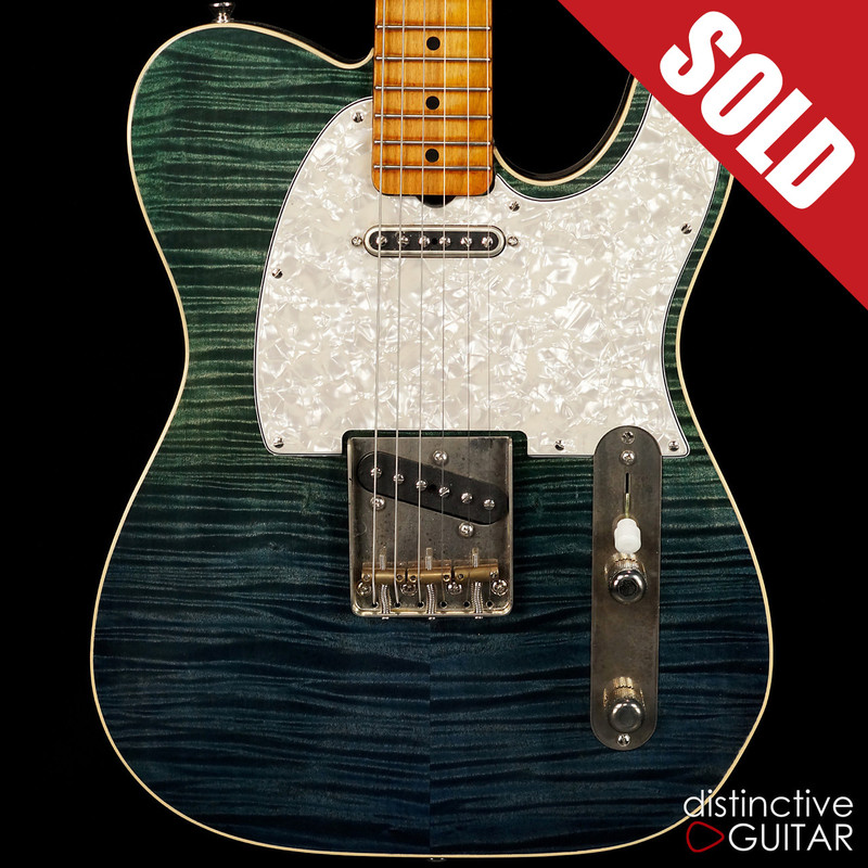 Palir Titan Flame Top Tele Blue / Green Fade