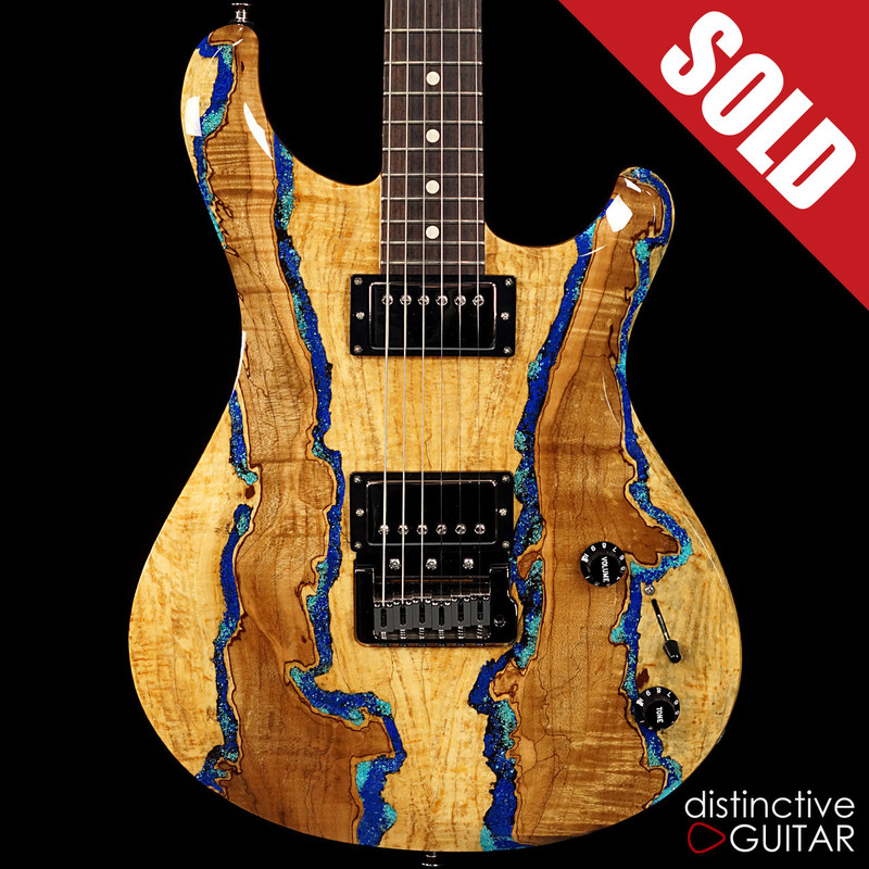 Knaggs Severn T3 Trembuck HH Spalted Maple Lapis Inlay Knaggs Severn T3 Trembuck HH Spalted Maple Lapis Inlay