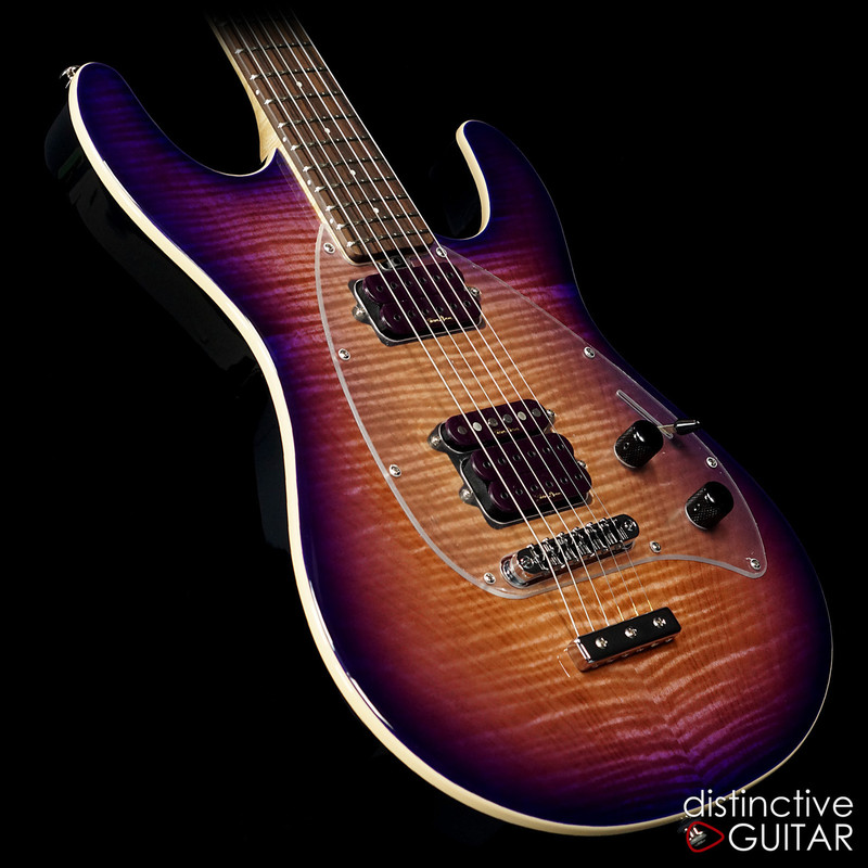 Ernie Ball Music Man Steve Morse Y2D Signature Purple Sunset Flame