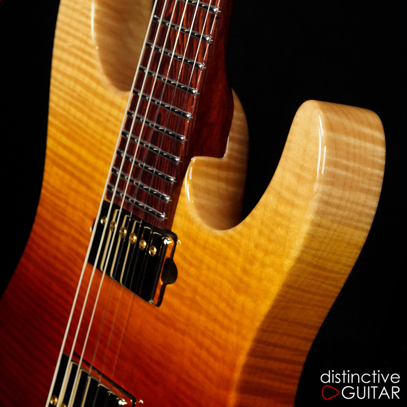 ギター Suhr Modern Custom Flame Maple Suhr Modern Custom Electric Guitar - Roasted Flame Maple