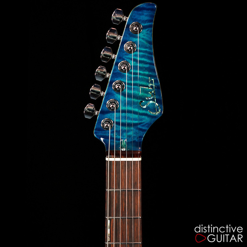 Suhr Modern Custom Distinctive Select #7 Aqua Blue Burst