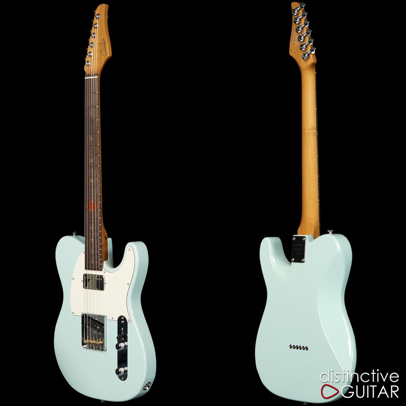 Suhr Classic T Antique Roasted Recovered Sinker Maple #15 Sonic Blue