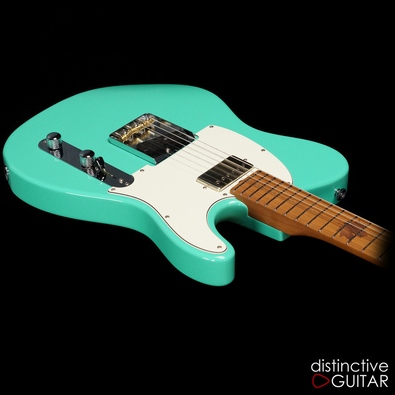 Suhr Classic T Antique Roasted Recovered Sinker Maple #7 Seafoam Green