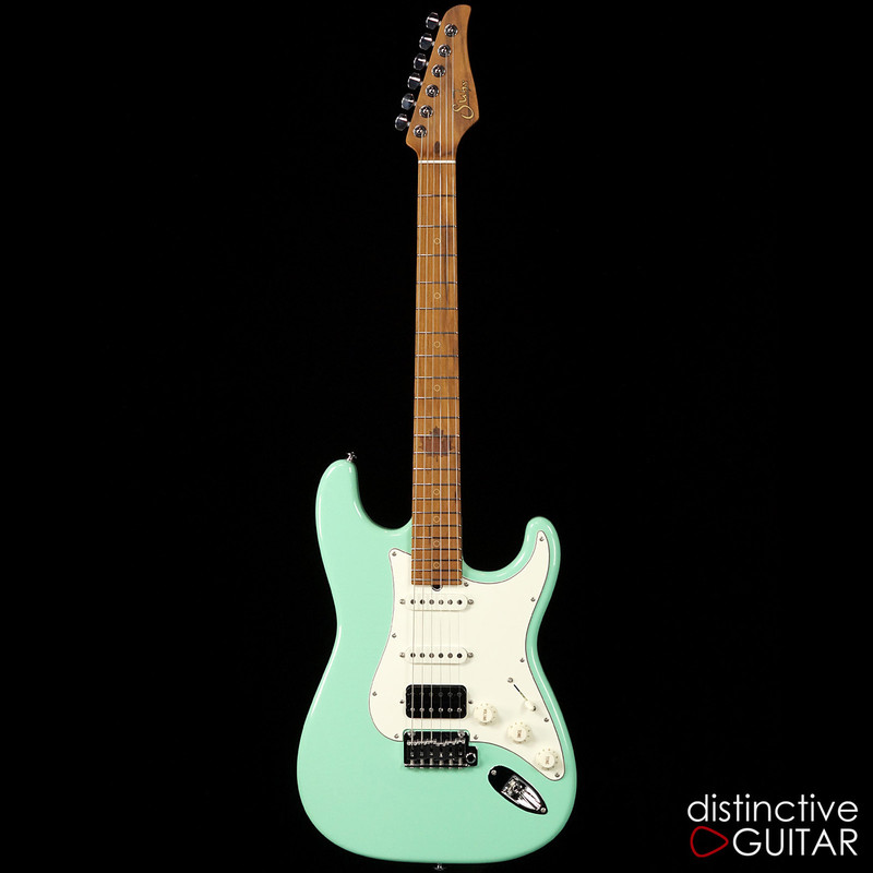 Suhr Classic Antique Roasted Recovered Sinker Maple #8 Surf Green