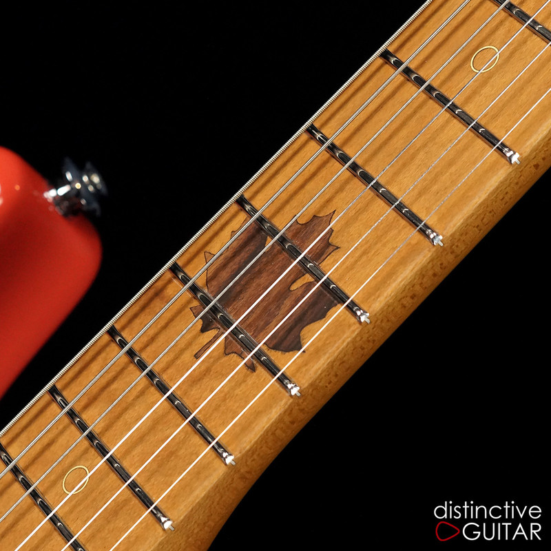 Suhr Classic Antique Roasted Recovered Sinker Maple #9 Fiesta Red