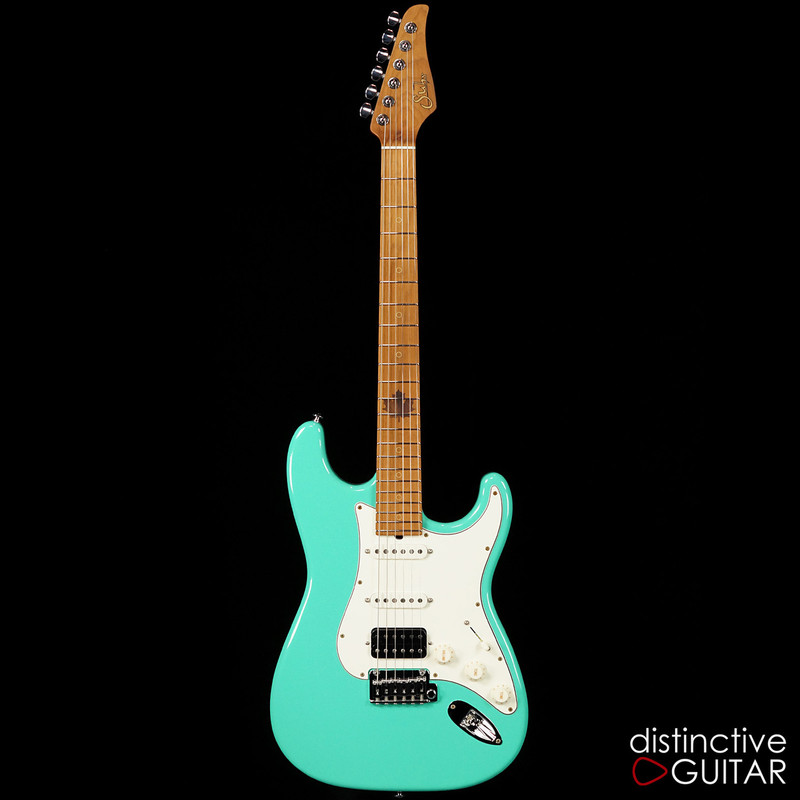 Suhr Classic Antique Roasted Recovered Sinker Maple #7 Seafoam