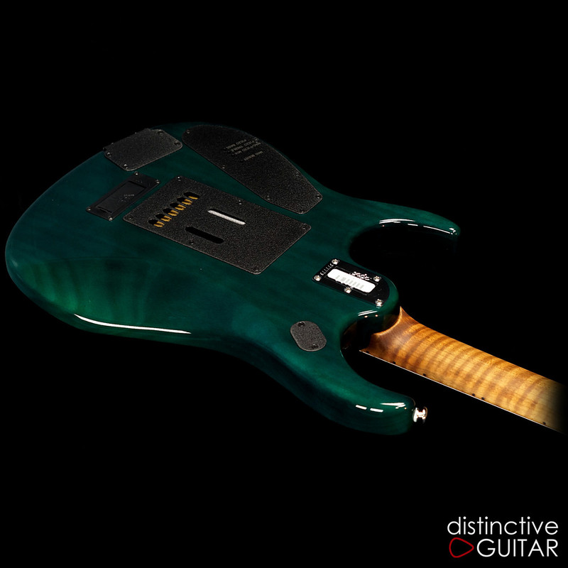 Ernie Ball Music Man JP15 John Petrucci Signature Teal Burst Quilt