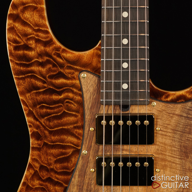 Suhr Classic Custom Black Gold Quilt Maple Top JS0R8F