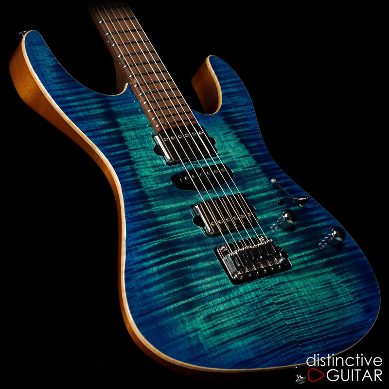 Suhr Modern Custom Aqua Blue Burst Flame Top JS7F8W