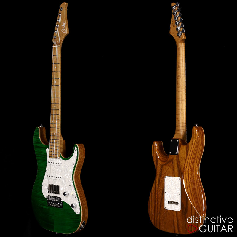 ギター Suhr Standard Custom WR Suhr Standard Custom - Trans Green with Gold Hardware
