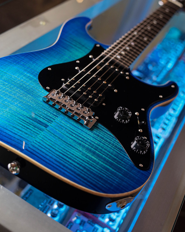 ギター suhr custom standard Suhr Standard Custom - Aqua Blue Burst