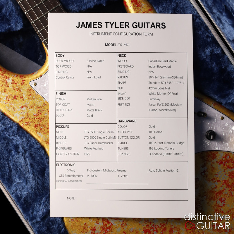 James Tyler JTG MK1 - Molten Iron