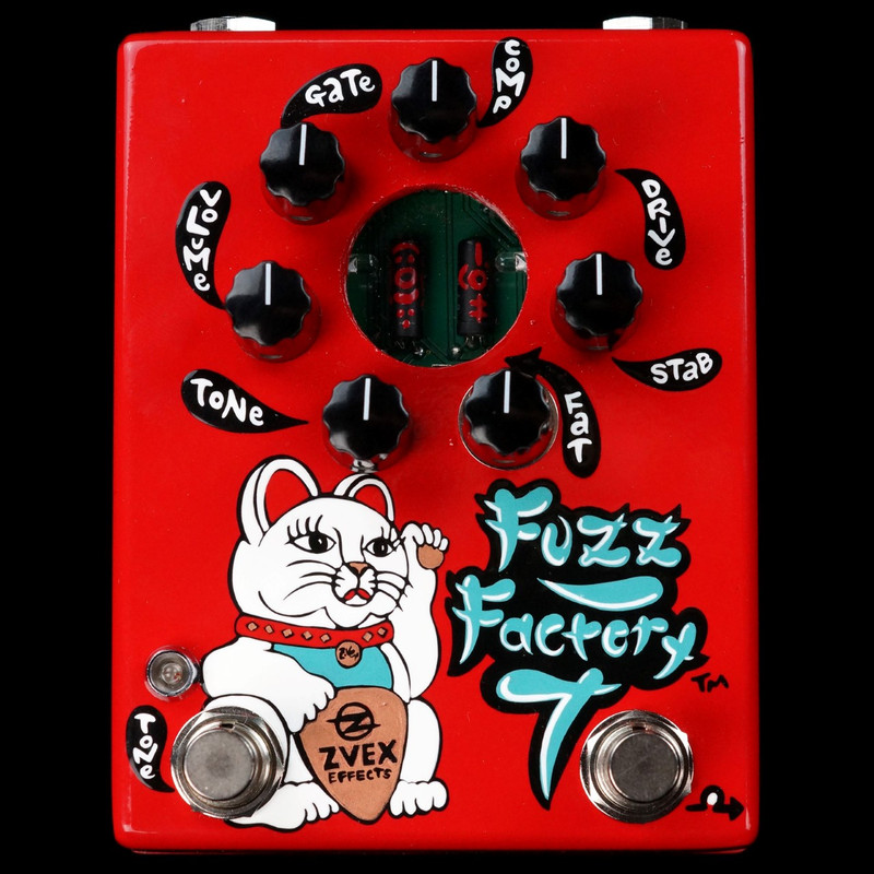 Zvex Hand Painted Fuzz Factory 7 Red