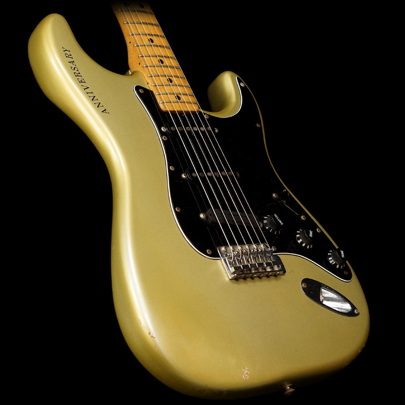 1979 VINTAGE Fender 25th Anniversary Stratocaster Faded Inca Silver