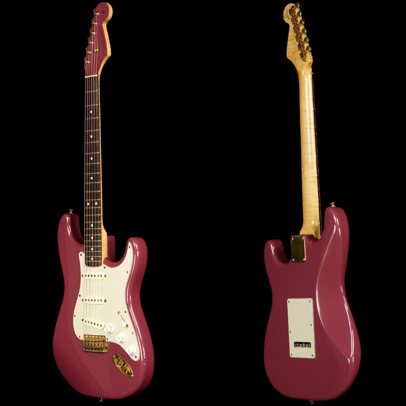 ギター Fender MIJ FSR Stratocaster Burgundy Fender FSR American Professional II Stratocaster in Burgundy Mist
