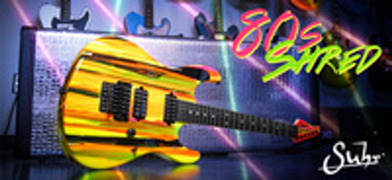 shin  he【used】Suhr Guitars Riot Dis Suhr 80s Shred MKII Guitar - Neon Drip - Ebony | Humbucker Music
