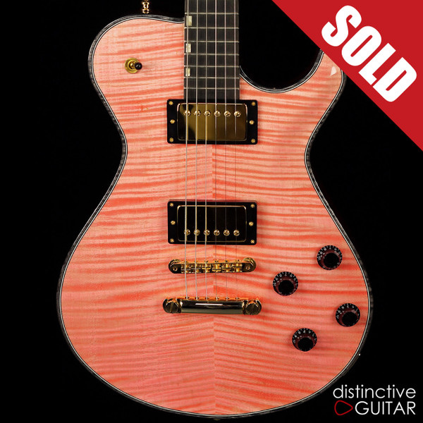 Knaggs Kenai SSC Steve Stevens Signature Pink Flame / Black Binding